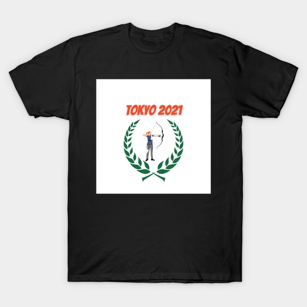 Archery Tokyo 2021 Olympics T-Shirt by Slick T's